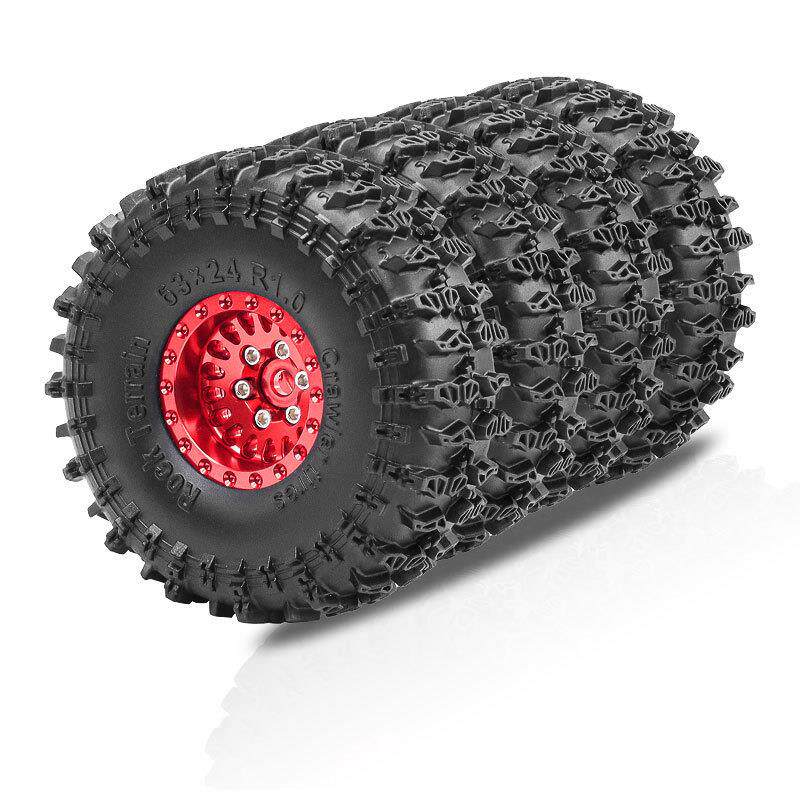 1/18 TRX4M 轮毂1/24 SCX24 AX24 1.0轮胎 攀爬车铝合金轮毂 D276