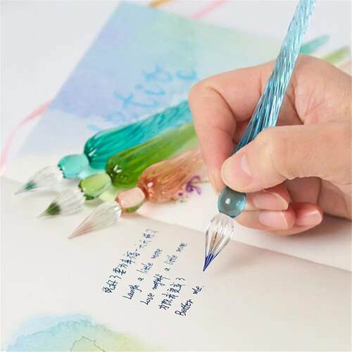 Vintage Glass Dip Dipping Pen Art Painting Supplies Reusable