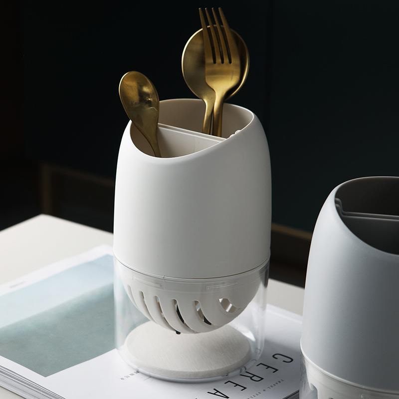 厨房餐具筷托沥水筷子笼筷子架勺子置物收纳架塑料筷子筒收纳沥水