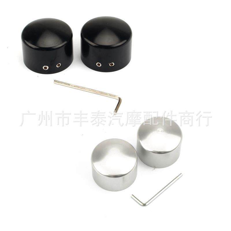摩托车改装配件 前轴螺丝帽 CNC铝制前轴盖车轮轴 装饰盖