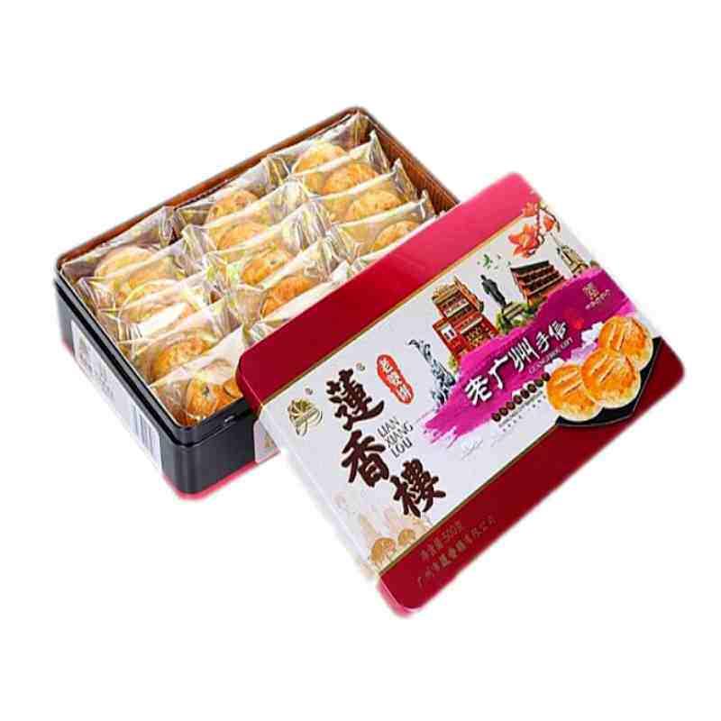 莲州香楼铁盒老婆饼500g老广信广东特产传统糕点心休闲手零食包邮