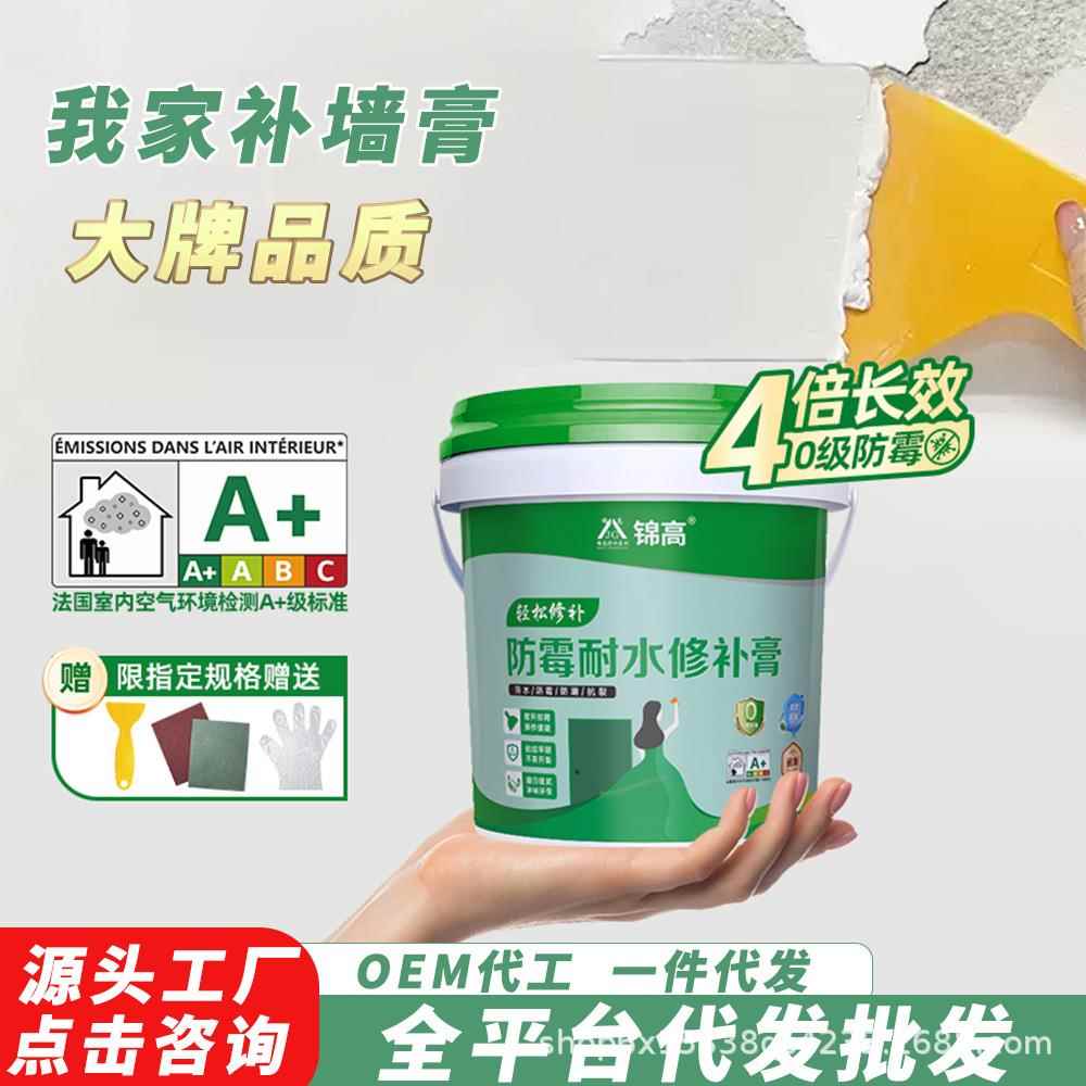 防水补墙膏墙面修补膏白色涂料防水防霉腻子家用厂家