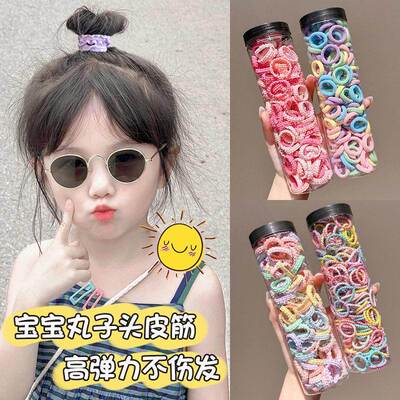 Children's hair ties for girls that don't damage the hair, b