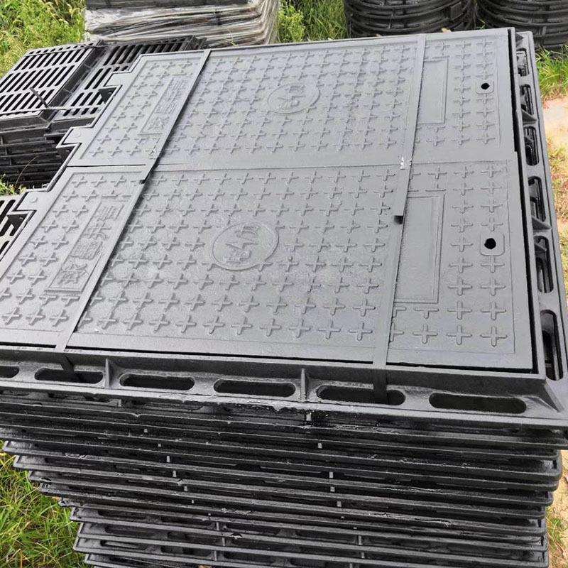 厂家供应球墨铸铁井盖方形雨水井盖铸铁井盖方形水表井盖