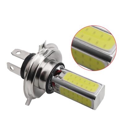 新款 汽车led灯H COB 20W le摩d雾灯 托车leH4 COBd大灯 汽车4灯