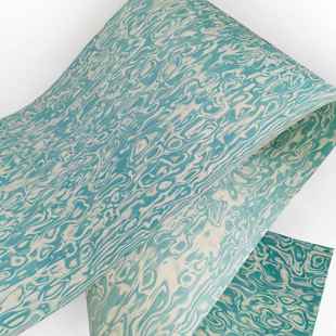 家用科技木皮蓝树瘤加宽实木家具贴板贴面天然装饰板材工拼色