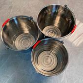 不锈钢水桶食品级304加厚提水桶商用家用装 提桶带盖水桶 酒手提式