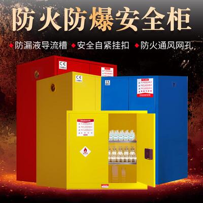 工业防爆双柜防柜危化火品储FBG02柜液体易存燃易爆存放柜锁加仑