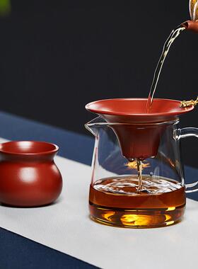 宜兴紫砂滤器茶单个泡茶过滤高档茶叶茶分茶器器茶漏家用GMV功夫
