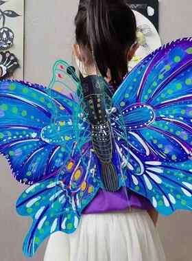 PVC立体彩绘蝴蝶翅膀儿童diy绘画美术材料包拼插拼装密文DIY