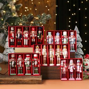 Wooden Nutcracker Decor - Christmas Tabletop Shelf Ornament