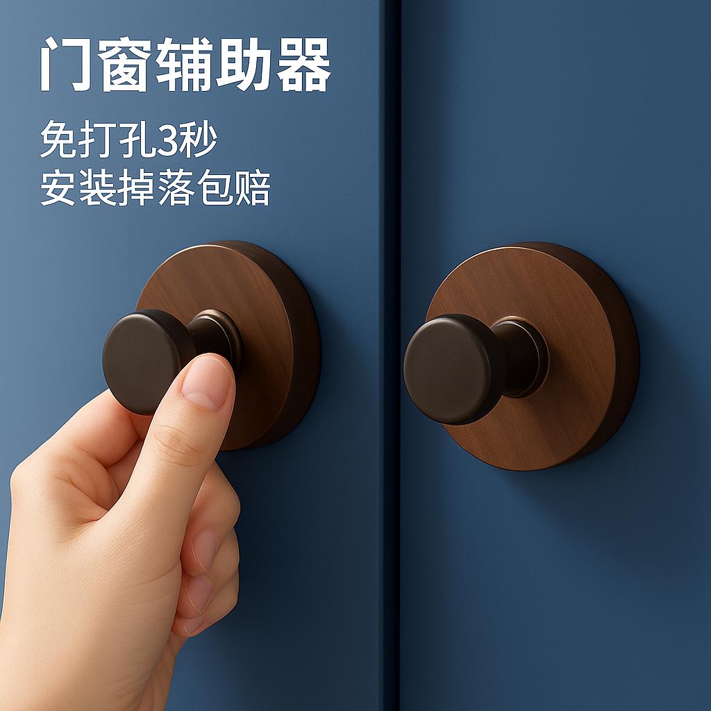 玻璃门拉手推拉门把手手柄移门手拉窗户柜门免打孔吸盘抽屉简易门