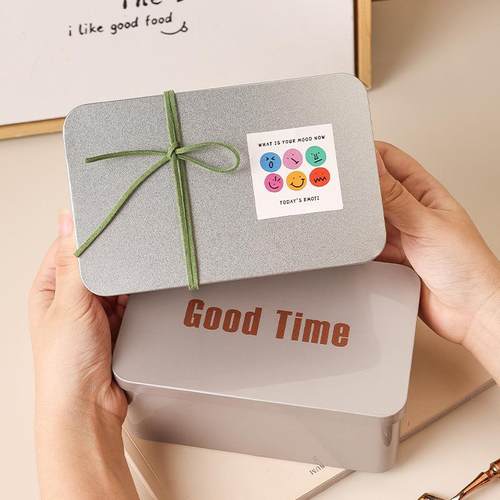 马口铁盒铁盒包装盒曲奇饼干铁盒子金属盒方形喜糖小铁盒包装