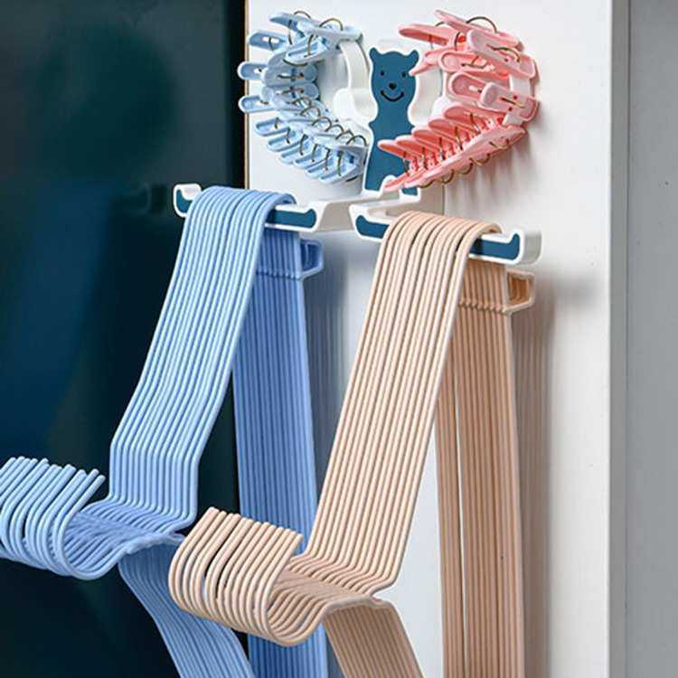 衣架收纳架免打孔多功能阳台整理架放夹子家用收纳挂钩晾衣架,商业/办公家具,衣架,淘宝优惠券,粉丝福利购,淘宝优惠卷