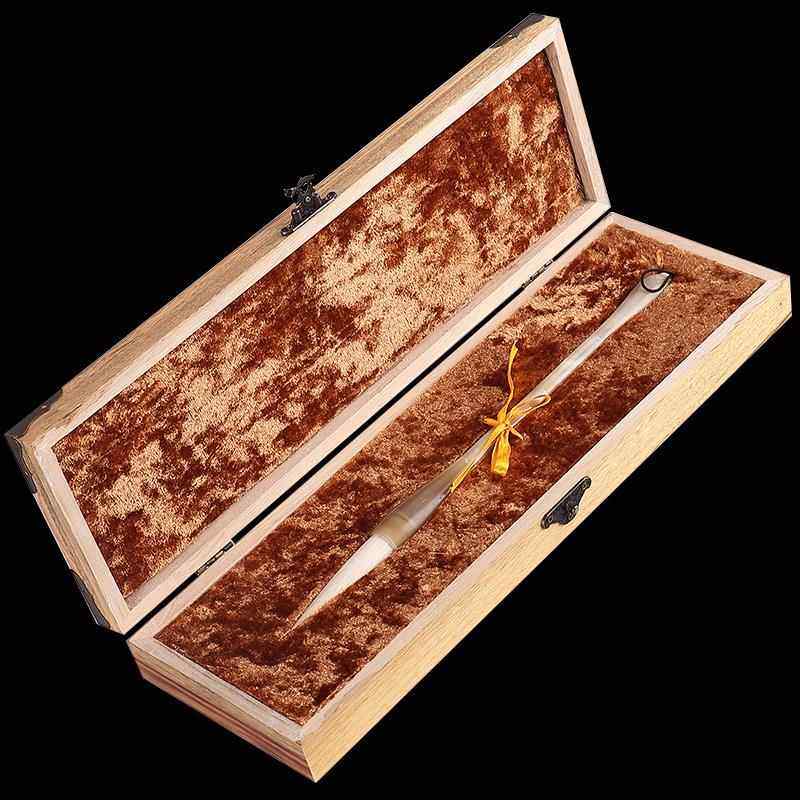 正品书梁正品天牛 角纯狼毫毛笔专业级羊好毫笔头 书法毛笔高档然