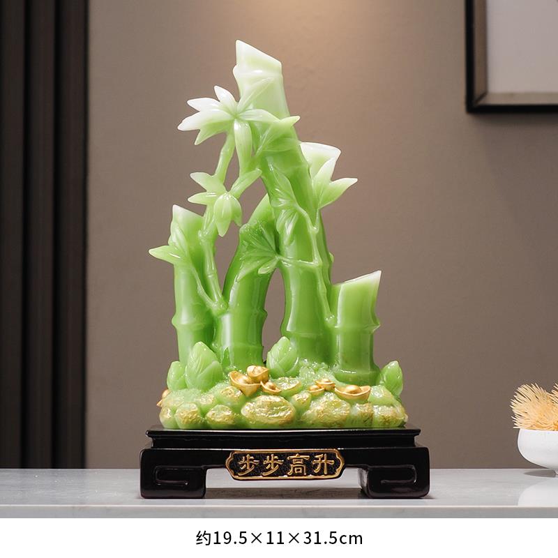 高档猫高升引宝财富竹饰客厅入口入口酒柜办品公室入住礼品