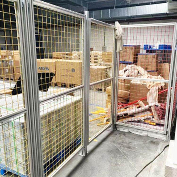 车间隔断网格围栏PVC围挡屏风站透明亚克力非标