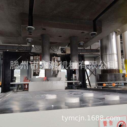 500T自动称重氮化硼陶瓷粉末成型液压机四柱油压机400吨伺服整机