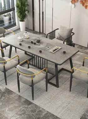 茶椅组合办家用现代新简桌约中式XTH阳台小茶台一体轻奢岩板公泡