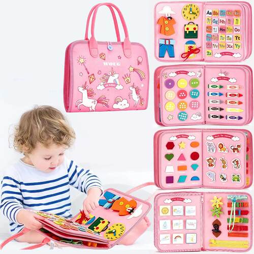 Toddler Montessori Busy Board Activities Education Toys Bas