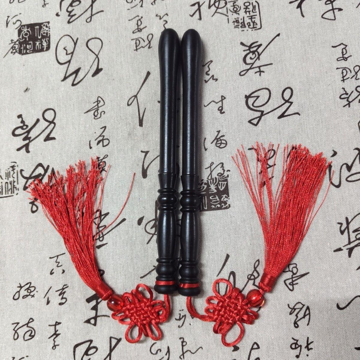 17号非洲黑檀木小鼓棒腰鼓槌小盆鼓棒 精致光滑 黑檀实木鼓棒一对