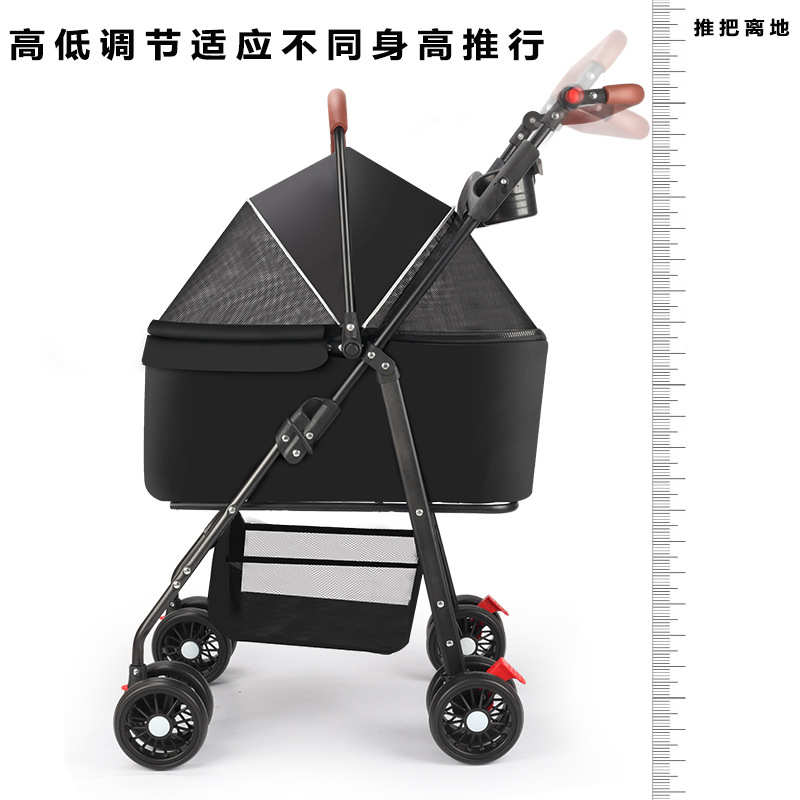 宠物推车猫狗推车小型轻便可折叠泰迪外出手推车外出溜狗可分离