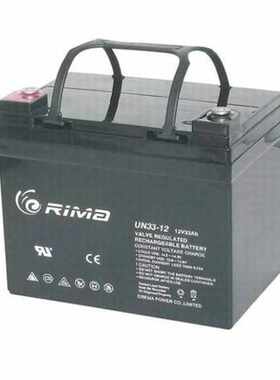 RIMA瑞玛蓄电池UN-12V12AH 监控 消防机柜 UPS电源主机 电梯门禁
