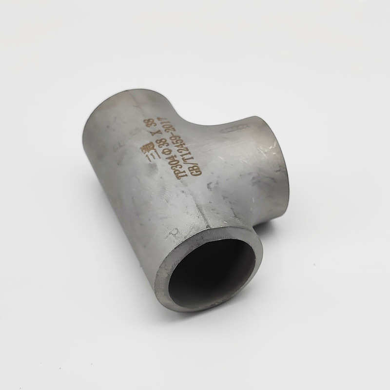 304不锈钢工业级坡口焊接无缝三通 酸洗喷砂厚壁国标耐磨抗压管件