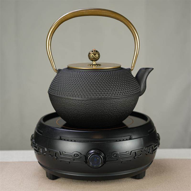 简约家用养生铸铁壶烧水泡茶壶电陶炉茶杯茶具套装新中式摆件装饰
