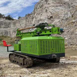 高举升向上打桩机 护坡液压潜孔钻机 履带式 隧道加固钻孔机