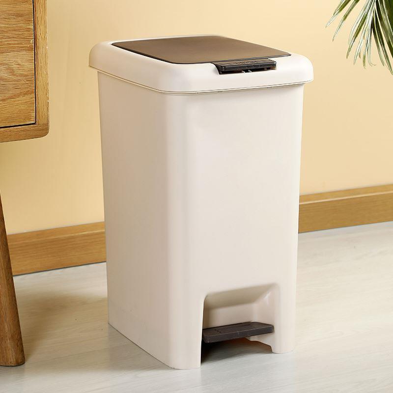 Press pedal dustbin, living room, bedroom with lid, hand