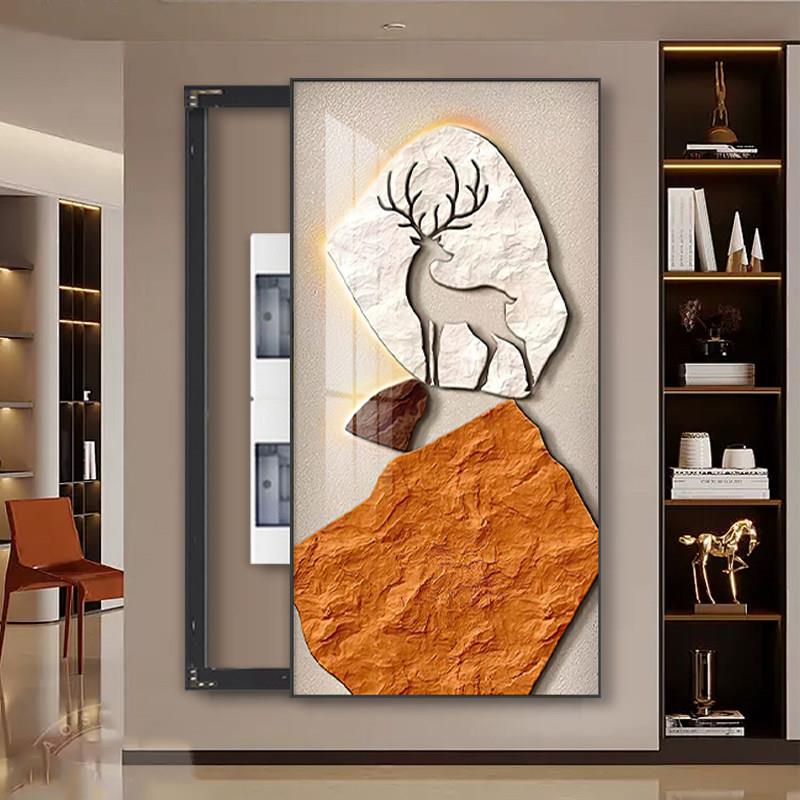 电表箱盒装饰画轻奢高级感装饰画消防栓装饰遮挡挂画创意遮挡壁画