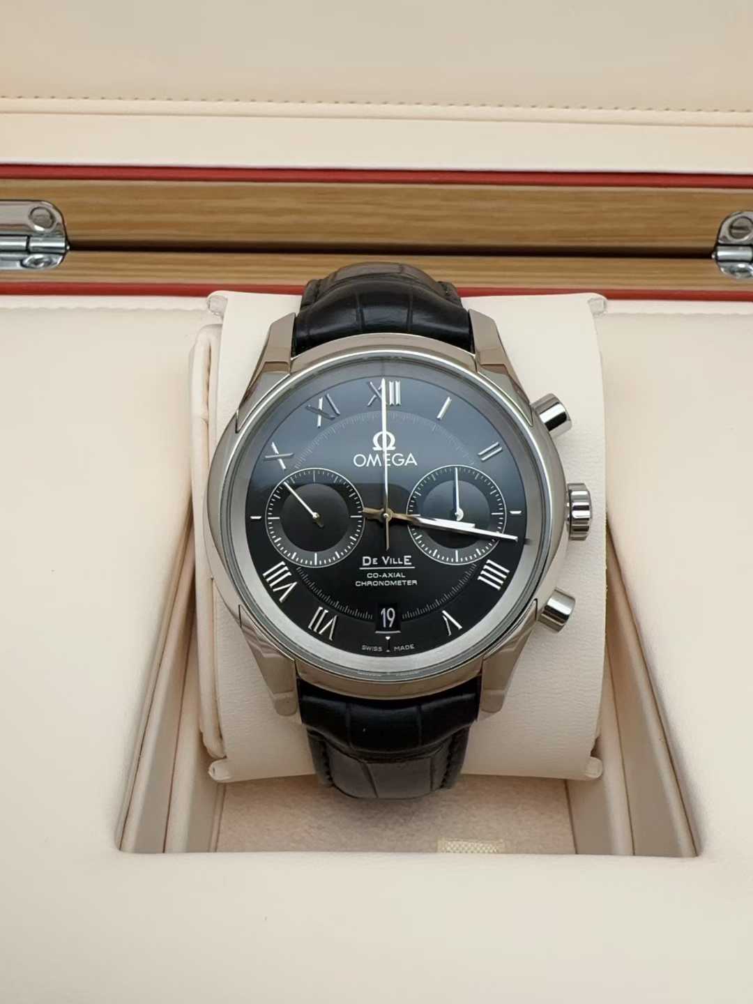 盒证齐全98新欧米茄碟飞系列自动机械男表431.13.42.51.01.001