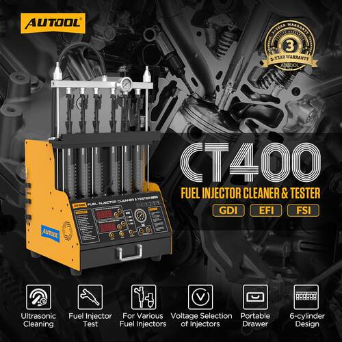 Autool CT400 GDI Fuel Injector Nozzle Cleaner Tester Tool