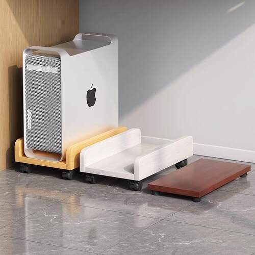 Desktop computer host stand, under-desk storage shelf with w