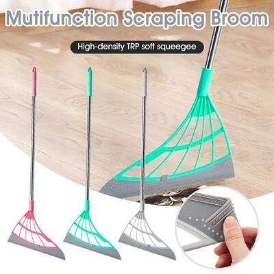 2PCS/Set Silicone Magic Broom Window Washing Wiper Squeegee