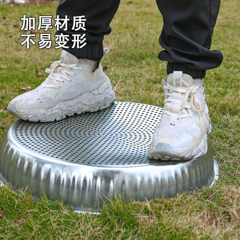 塑料筛子圆簸箕家用商用晒东西筛米大小晒筐细孔过滤仿竹编晒菜网