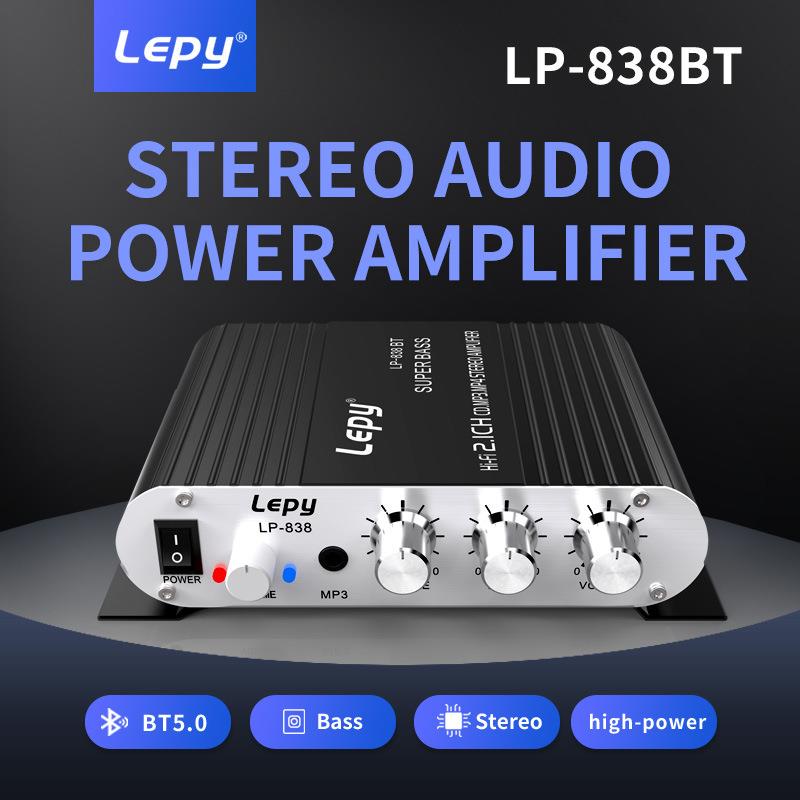 2.0+低音炮功放2.1声道功放Lp-838BT功放超低音中性