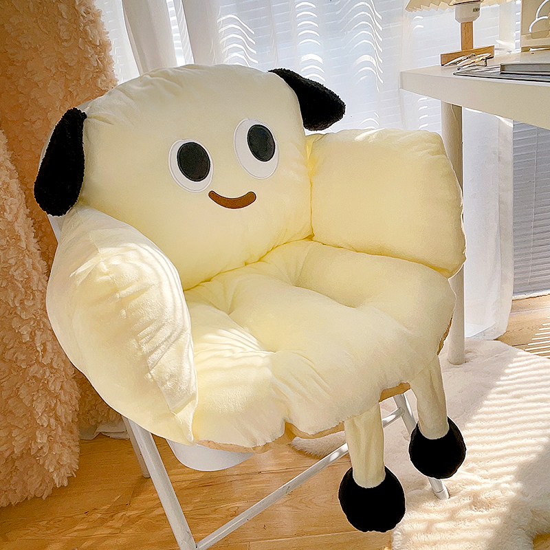 学生宿舍坐垫靠背一体秋冬椅子躺椅垫子教室办公室久坐屁垫