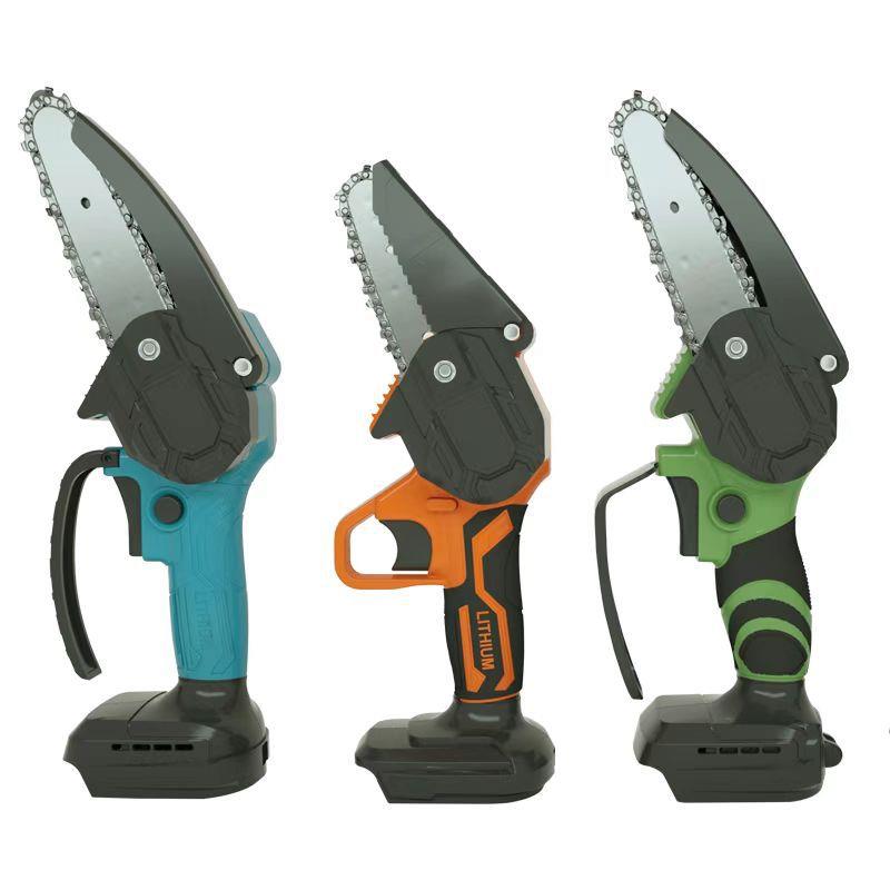 6寸无刷迷你无绳电锯家用小型便携充电手电锯园林伐木工锯电链锯