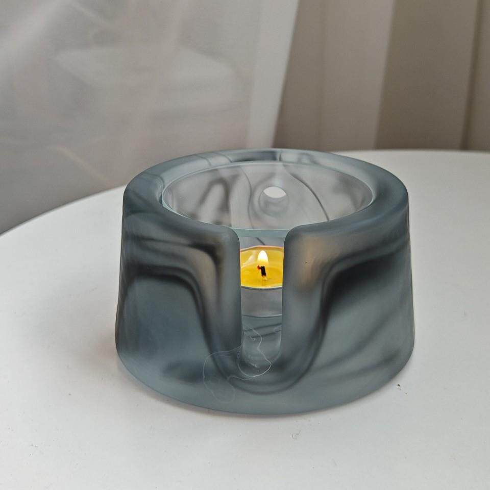 轻奢琉璃温茶炉加厚暖茶炉底座家用煮茶器蜡烛保温加热薰茶温酒炉