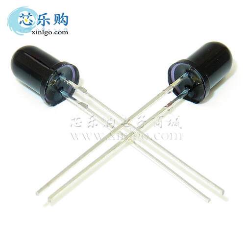 0F55MM黑色接收管直插极90nmLED红外接收DCB管光敏二管
