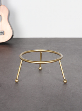 创意圆球底座支撑托架铁艺花架水晶球花盆花瓶展示托架香炉支架