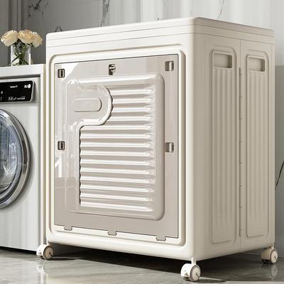 衣服收纳箱可折叠衣物被子收纳储物箱大容量家用翻盖整理箱带滑轮