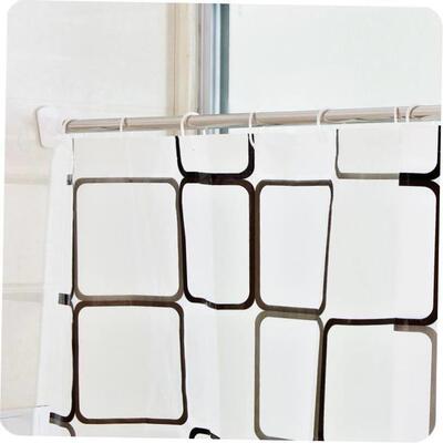 Bathroom shower curtain rod telescopic stainless steel dry