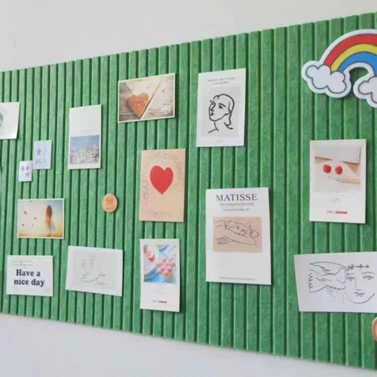 作品墙面毛毡留言板贴板展示ins北板照片装饰毛毡背景欧风墙