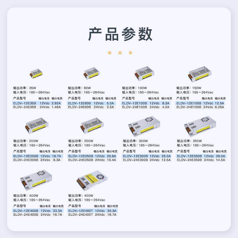 l12V35We箱线d发室内性灯广告招牌VV开关电源WW灯光字直流