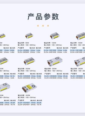 ld室内线e性灯广告招牌1箱2V24V开关电源35400W灯T-12V40发光W字