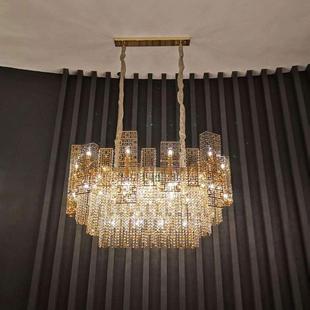 楼轻意大利款 复式 客吊灯埃及 水晶艺术奢大厅进口餐厅新款 口水复式