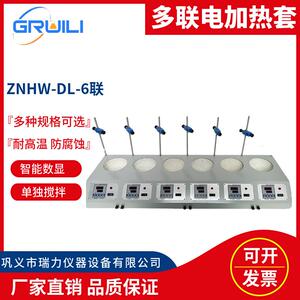 厂家供应智能数显多联电热套ZNHW-DL-6联加热套恒温电热套瑞力
